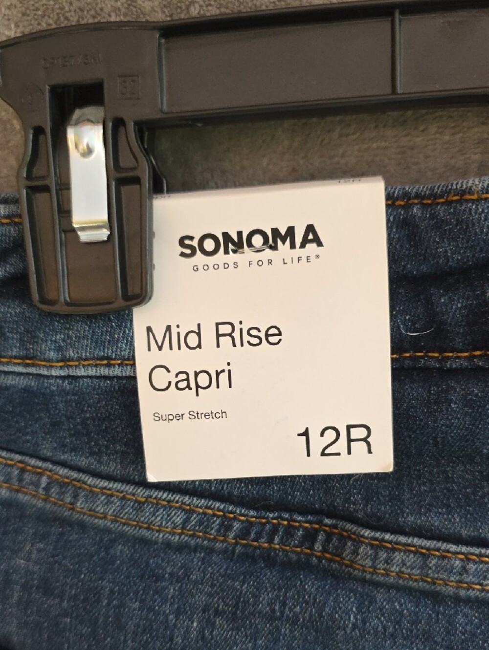 Sonoma Dark Blue Cropped Denim Capri Jeans - Picture 4 of 9